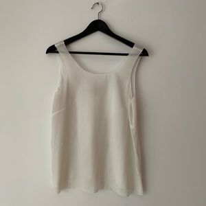 Sleeveless White Top